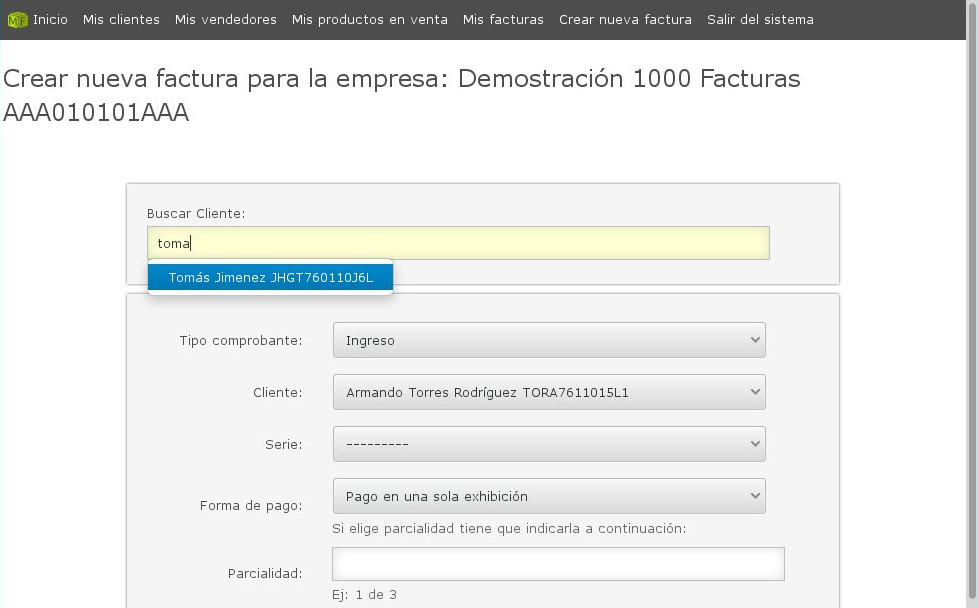 Agregar factura